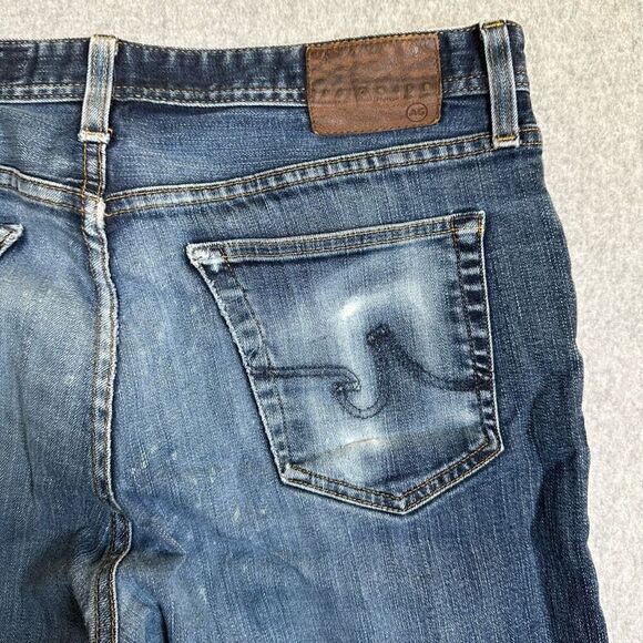 AG Adriano Goldschmied Jeans Mens 36x32 Blue The Graduate Tailored Leg Stretch - Picture 10 of 10